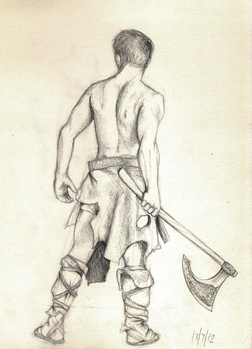 Orc Warrior Drawing - Drawing Skill